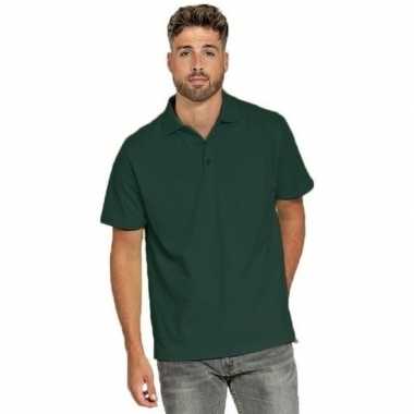 Herenkleding poloshirt donkergroen
