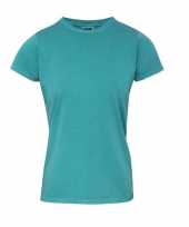 Groene dames t shirts met ronde hals