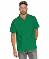 Herenkleding poloshirts grasgroen