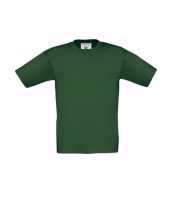 Kleding kinder t shirt donkergroen