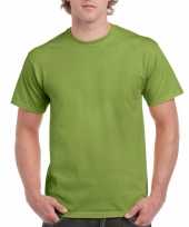 Voordelig kiwi groen t shirt voor volwassenen